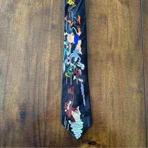 Vintage Looney Tunes Mania 1993 Neck Tie Bugs Taz Daffy Marvin Martian Tweety